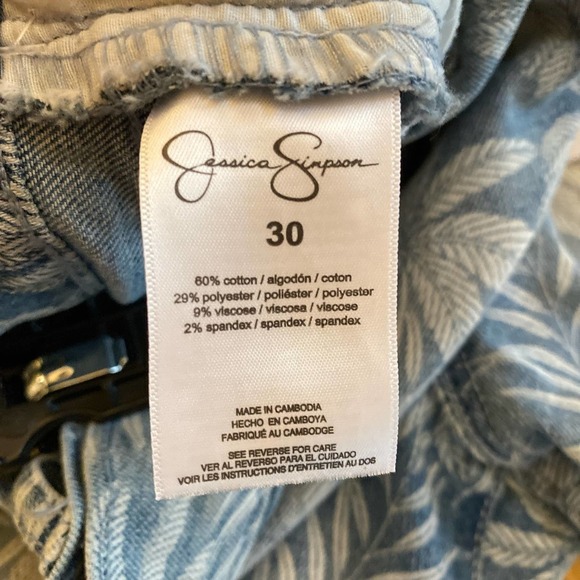 NWT JESSICA SIMPSON Infinite High Waist Short in Palm Bliss, size 30 - Picture 6 of 10